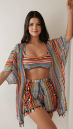 Boho Chic Swimsuit Cover-Up Set